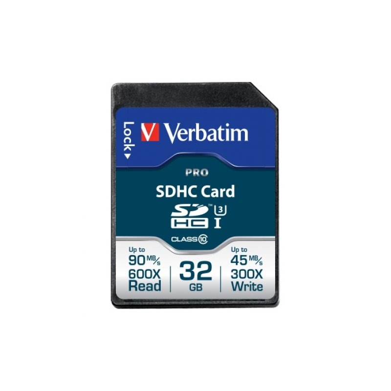 Verbatim SD Card 32GB SDHC PRO UHS-I Class 10 47021 från buy2say.com! Anbefalede produkter | Elektronik online butik