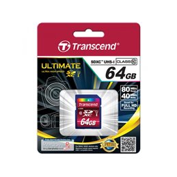 Transcend SD Card 64GB SDXC UHS-I 600x TS64GSDXC10U1 från buy2say.com! Anbefalede produkter | Elektronik online butik