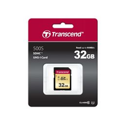 Transcend SD Card 32GB SDHC SDC500S 95/60 MB/s TS32GSDC500S von buy2say.com! Empfohlene Produkte | Elektronik-Online-Shop