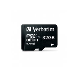 Verbatim PRO MicroSDHC 32GB Cl.10 U3 UHS-I w/Adapter 47041 från buy2say.com! Anbefalede produkter | Elektronik online butik