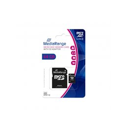 MediaRange MicroSD Card 64GB Cl.10 w/Ada. MR955 from buy2say.com! Buy and say your opinion! Recommend the product!