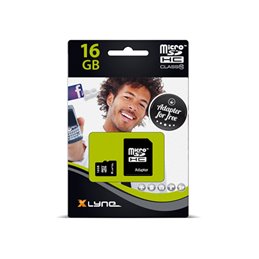 Xlyne MicroSDHC Card 16GB Cl.10 7416001 fra buy2say.com! Anbefalede produkter | Elektronik online butik