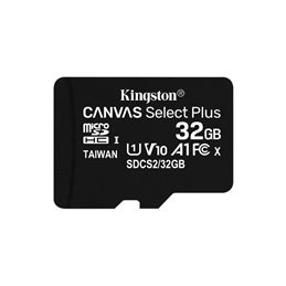 Kingston MicroSDHC 32GB +Adapter Canvas Select Plus SDCS2/32GB alkaen buy2say.com! Suositeltavat tuotteet | Elektroniikan verkko
