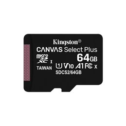 Kingston MicroSDXC 64GB Canvas Select Plus SDCS2/64GB-3P1A von buy2say.com! Empfohlene Produkte | Elektronik-Online-Shop