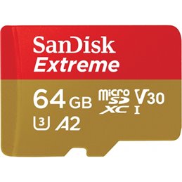 SanDisk microSDXC 64GB Extreme V30 UHS-I U3 Cl10 SDSQXA2-064G-GN6MA от buy2say.com!  Препоръчани продукти | Онлайн магазин за ел
