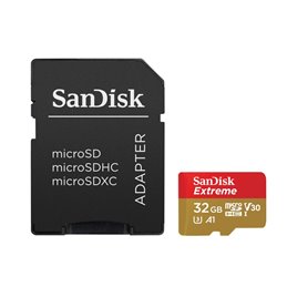 MicroSDHC SANDISK Extreme 32GB inkl. Adapter SDSQXAF-032G-GN6MA fra buy2say.com! Anbefalede produkter | Elektronik online butik