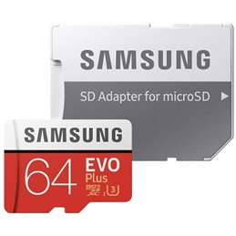 MicroSDHC 64GB Samsung +SDHC Adapter CL10 EVO Plus MB-MC64GA/EU *BULK fra buy2say.com! Anbefalede produkter | Elektronik online 