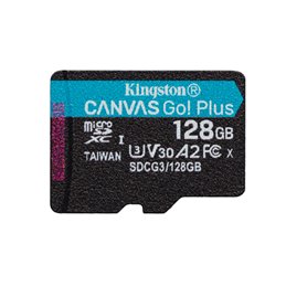 Kingston Canvas Go Plus MicroSDXC 128GB Single Pack SDCG3/128GBSP от buy2say.com!  Препоръчани продукти | Онлайн магазин за елек