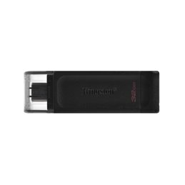 Kingston DataTraveler 70 USB-Typ C 3.2 Gen1 USB-Stick 32GB DT70/32GB fra buy2say.com! Anbefalede produkter | Elektronik online b