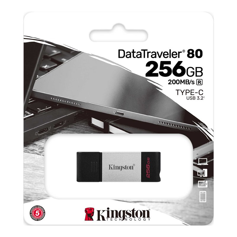 Kingston DataTraveler 80 256GB USB FlashDrive 3.0 DT80/256GB от buy2say.com!  Препоръчани продукти | Онлайн магазин за електрони