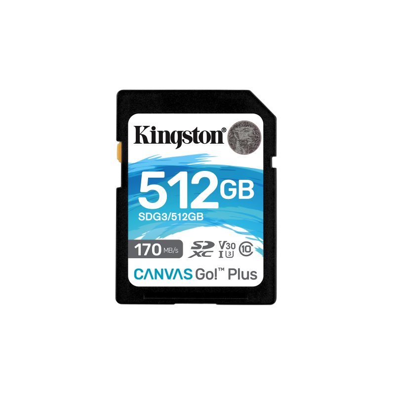 Kingston Canvas Go! Plus SDXC  512GB UHS-I SDG3/512GB fra buy2say.com! Anbefalede produkter | Elektronik online butik