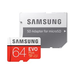 MicroSDXC Samsung EVO+ HA 64GB CL10 UHS-I U3 MB-MC64HA/EU fra buy2say.com! Anbefalede produkter | Elektronik online butik