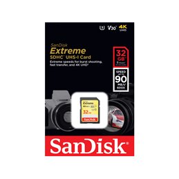SanDisk SDHC EXTREME 32GB 40/90 SDSDXVE-032G-GNCIN от buy2say.com!  Препоръчани продукти | Онлайн магазин за електроника