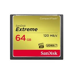 SanDisk CompactFlash Card Extreme 64GB SDCFXSB-064G-G46 från buy2say.com! Anbefalede produkter | Elektronik online butik