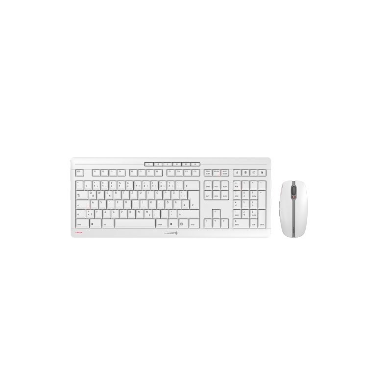Cherry Stream Desktop - Standard - RF Wireless - QWERTZ - White - Mouse included JD-8500DE-0 from buy2say.com! Buy and say your 