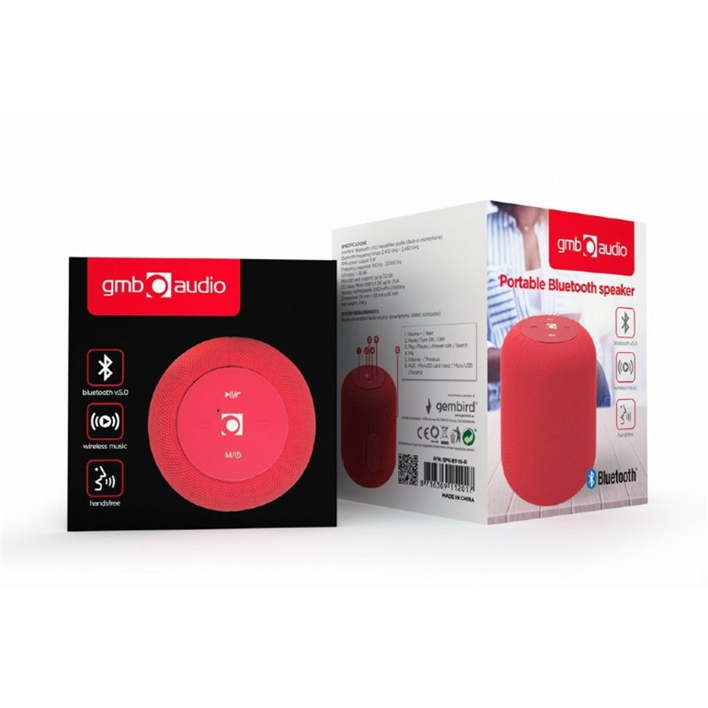 GMB Audio Bluetooth-Lautsprecher SPK-BT-15-R från buy2say.com! Anbefalede produkter | Elektronik online butik