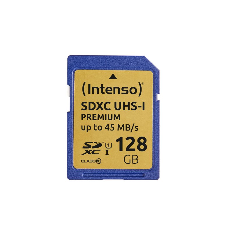 Intenso SDXC Card 128GB Class 10 UHS-I Premium 3421491 från buy2say.com! Anbefalede produkter | Elektronik online butik