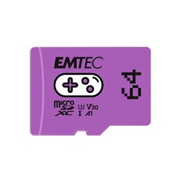 EMTEC 64GB microSDXC UHS-I U3 V30 Gaming Memory Card (Purple) från buy2say.com! Anbefalede produkter | Elektronik online butik