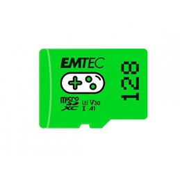 EMTEC 128GB microSDXC UHS-I U3 V30 Gaming Memory Card (Green) fra buy2say.com! Anbefalede produkter | Elektronik online butik