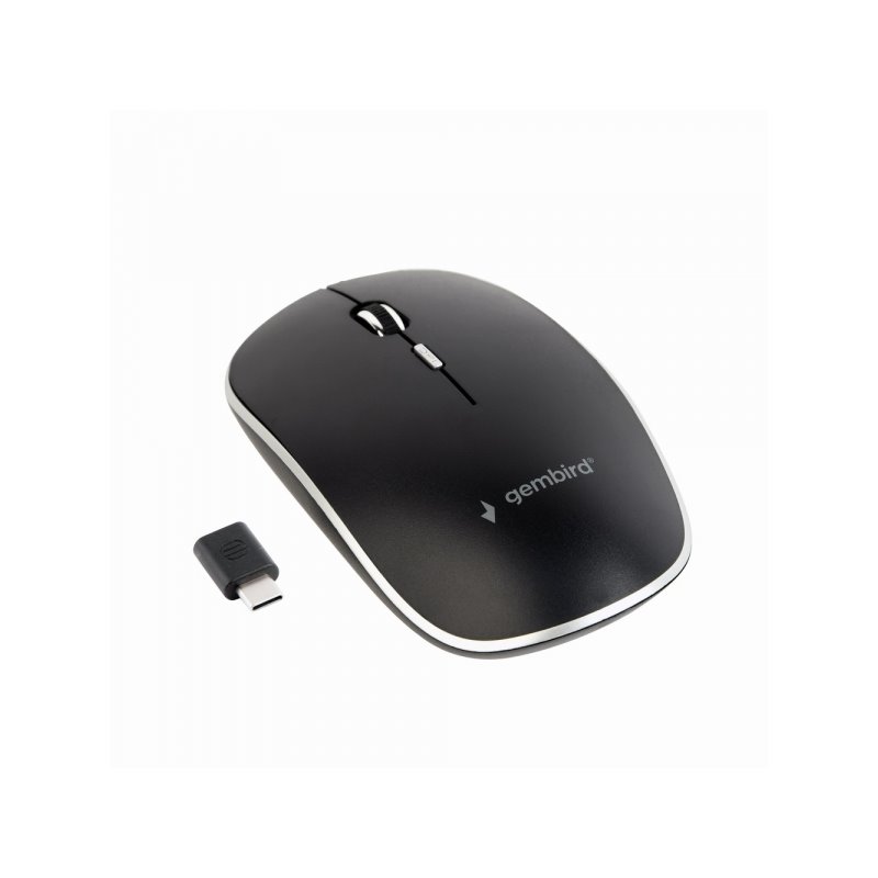Gembird MUSW-4BSC-01 mouse Ambidextrous RF Wireless+USB Type-C Optical 1600 - Mouse - 1.600 dpi MUSW от buy2say.com!  Препоръчан