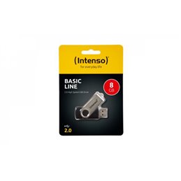 Intenso Basic Line - 64 GB - USB Type-A - 2.0 - 28 MB/s - Swivel - Black.Silver 3503490 от buy2say.com!  Препоръчани продукти | 