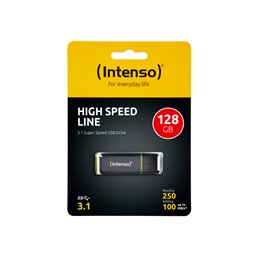 Intenso High Speed Line - 128 GB - USB Type-A - 3.2 Gen 1 (3.1 Gen 1) - 250 MB/s - Cap - Black - Yel alkaen buy2say.com! Suosite