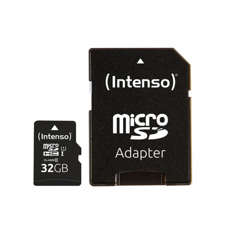 Intenso MicroSD 32GB + Adapter CL10. U1 (Blister) von buy2say.com! Empfohlene Produkte | Elektronik-Online-Shop