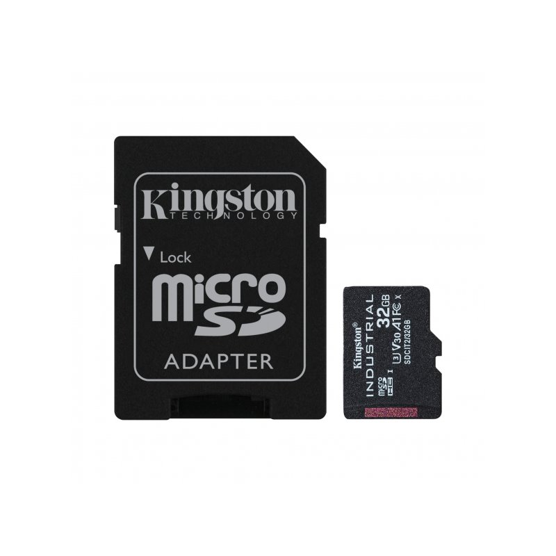 Kingston 32GB Industrial microSDHC C10 A1 pSLC Card+ SD-Adapter SDCIT2/32GB fra buy2say.com! Anbefalede produkter | Elektronik o