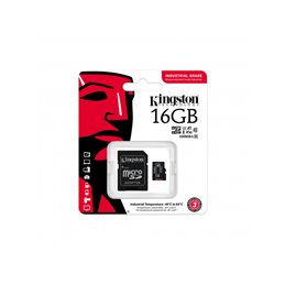 Kingston 16GB Industrial microSDHC C10 A1 pSLC Card+ SD-Adapter SDCIT2/16GB от buy2say.com!  Препоръчани продукти | Онлайн магаз