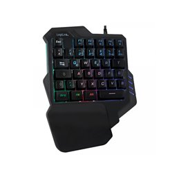 LogiLink Keyboard One-Hand-Gaming mit RGB - ID0181 alkaen buy2say.com! Suositeltavat tuotteet | Elektroniikan verkkokauppa