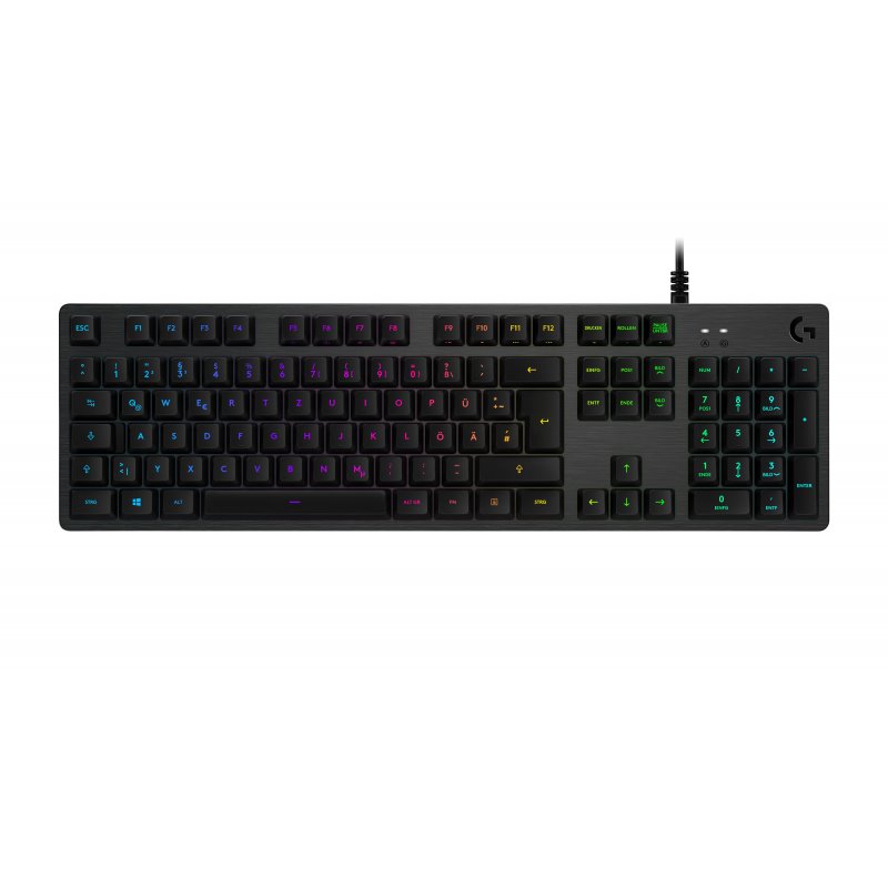 Logitech Keyboard G G512 - Wired - USB - Mechanical - QWERTZ - RGB LED - Black 920-008727 von buy2say.com! Empfohlene Produkte |
