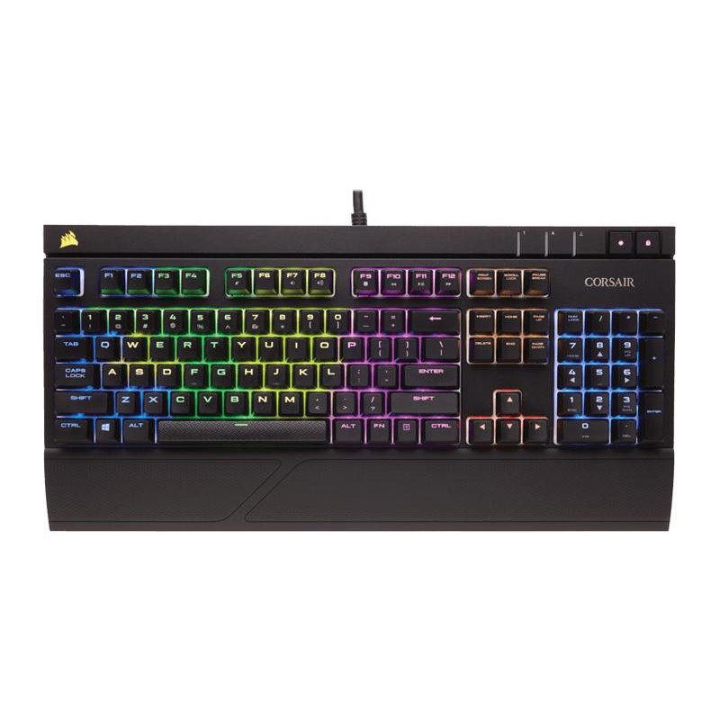 Keyboard Corsair Gaming Keyboard STRAFE RGB - Cherry MX Red (DE Layout) CH-9000227-DE fra buy2say.com! Anbefalede produkter | El
