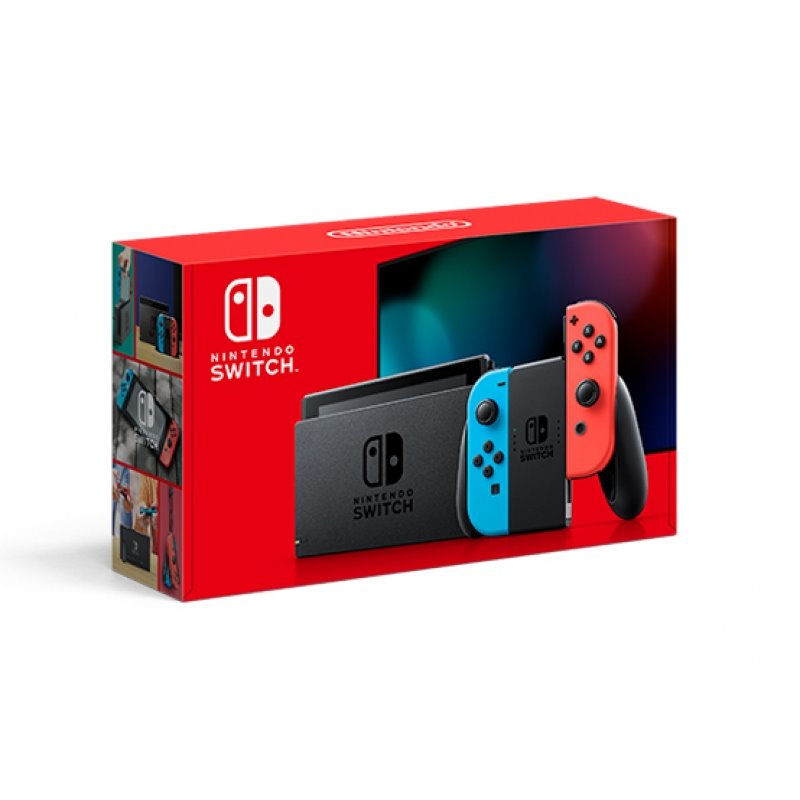 Nintendo Switch Neon-Rot / Neon-Blau Modell 2019 10002207 von buy2say.com! Empfohlene Produkte | Elektronik-Online-Shop