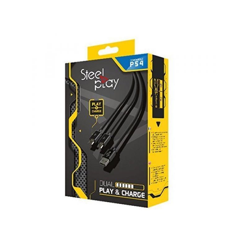 Steelplay Dual Play & Charge Cable - ECO8869 - PlayStation 4 fra buy2say.com! Anbefalede produkter | Elektronik online butik