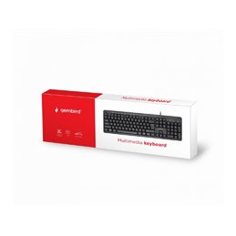 Gembird KB-UM-106-RU - Standard - USB - QWERTY - Black KB-UM-106-RU från buy2say.com! Anbefalede produkter | Elektronik online b