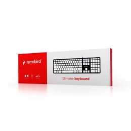 Gembird Chocolate Tastatur US Tastenlayout schwarz/weiÃŸ KB-MCH-02-BKW fra buy2say.com! Anbefalede produkter | Elektronik online
