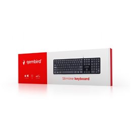 Gembird Chocolate Tastatur US Tastenlayout schwarz KB-MCH-02 von buy2say.com! Empfohlene Produkte | Elektronik-Online-Shop