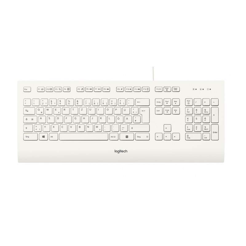 Logitech KB Corded Keyboard K280e for Business White DE-Layout 920-008319 fra buy2say.com! Anbefalede produkter | Elektronik onl