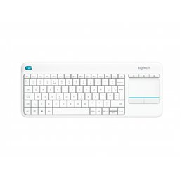 Logitech Wireless Touch Keyboard K400 Plus White US-INT\'L-Layout 920-007146 fra buy2say.com! Anbefalede produkter | Elektronik 