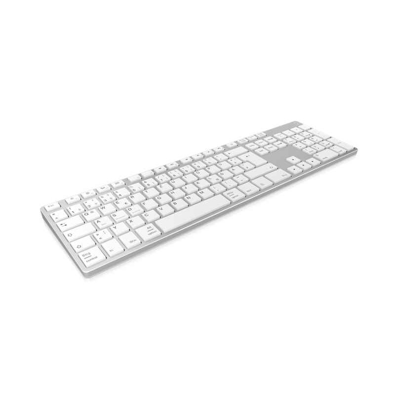 KeySonic KSK-8022BT Bluetooth QWERTZ German Silver 60395 from buy2say.com! Buy and say your opinion! Recommend the product!