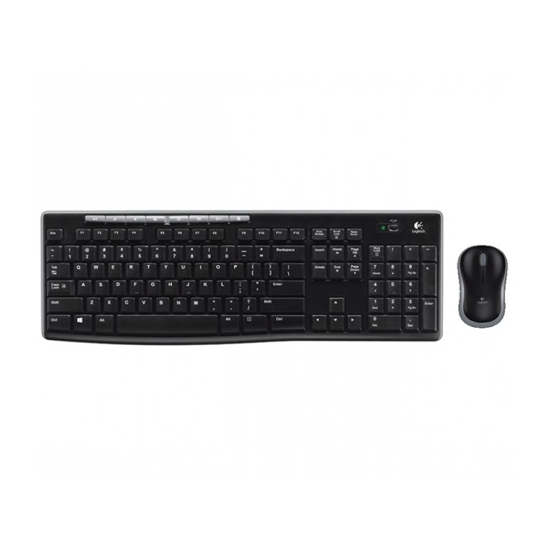 Logitech MK270 Standard RF Wireless QWERTZ Black Mouse included 920-004526 fra buy2say.com! Anbefalede produkter | Elektronik on