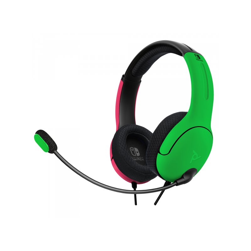 PDP Headset Stereo LVL40 Pink/Green for Nintendo Switch 500-162-PKGR-EU from buy2say.com! Buy and say your opinion! Recommend th