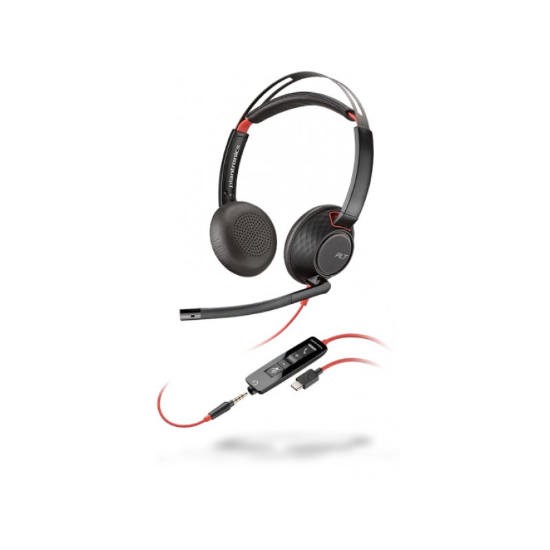 Poly Headset Blackwire C5220 binaural USB-C & 3,5mm - 207586-03 från buy2say.com! Anbefalede produkter | Elektronik online butik