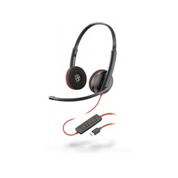 Poly Headset Blackwire C3220 binaural USB-C Black - 209749-104 fra buy2say.com! Anbefalede produkter | Elektronik online butik