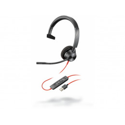 Poly Headset Blackwire C3310 monaural USB-A - 213928-01 fra buy2say.com! Anbefalede produkter | Elektronik online butik