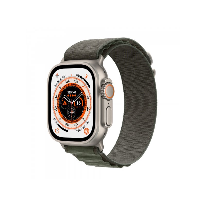 Apple Watch Ultra GPS + Cellular 49mm Titanium Green Alpine Loop MQFN3FD/A från buy2say.com! Anbefalede produkter | Elektronik o
