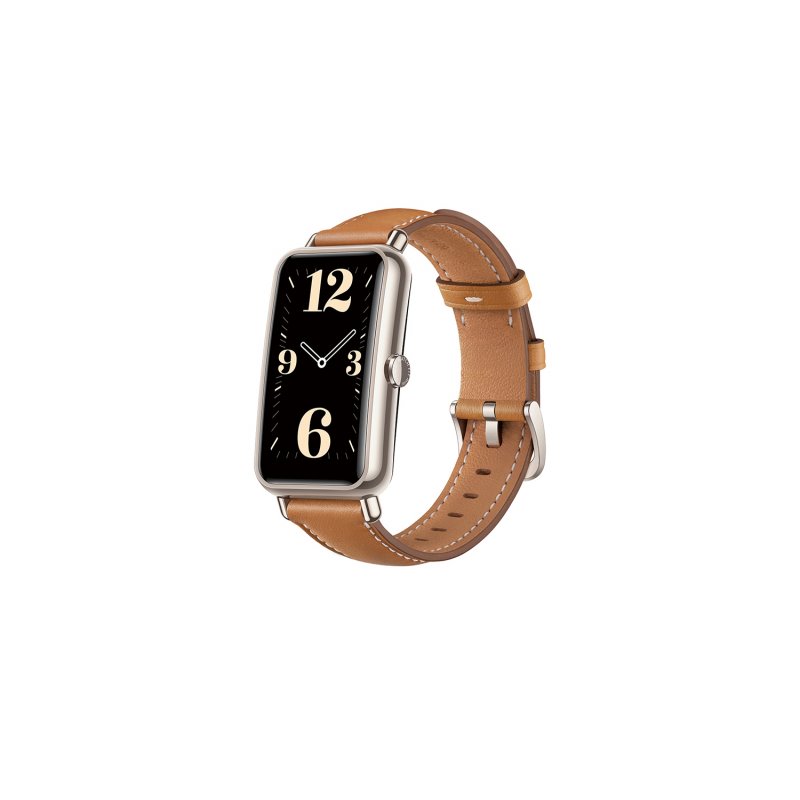 Huawei Watch Fit Mini Mocha Brown Leather Strap 55027537 von buy2say.com! Empfohlene Produkte | Elektronik-Online-Shop