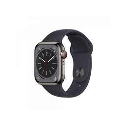 Apple Watch Series 8 GPS+Cellular 41mm Graphite Steel Midnight MNJJ3FD/A von buy2say.com! Empfohlene Produkte | Elektronik-Onlin