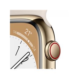 Apple Watch S8 GPS Cellular 45mm Gold Steel Starlight Sport MNKM3FD/A från buy2say.com! Anbefalede produkter | Elektronik online