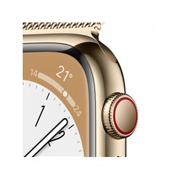 Apple Watch S8 GPS Cellular 45mm Gold Stainless Steel Milanese MNKQ3FD/A från buy2say.com! Anbefalede produkter | Elektronik onl
